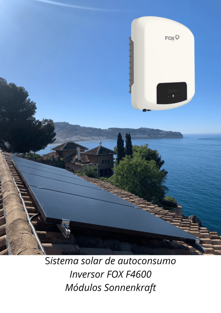 Promoción solar con módulos marca Sonnenkraft e inversor de 4,6 kW marca FOX